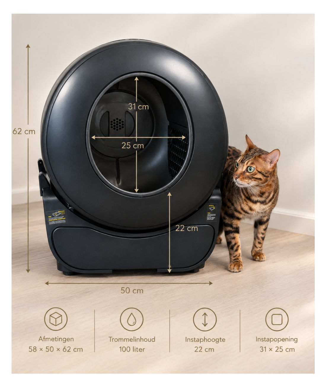 Self-cleaning automatic litter box V3 - Maine Coon XXL